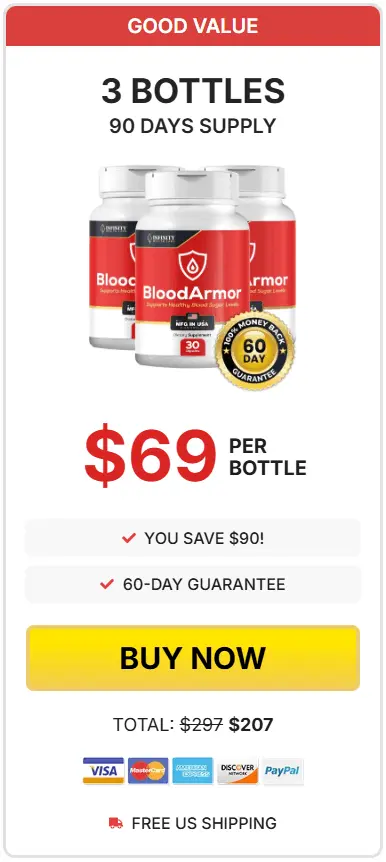 BloodArmor 3 bottle price